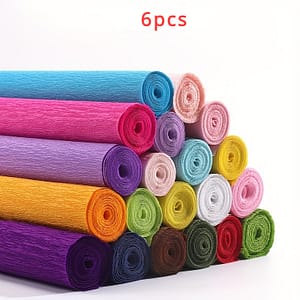 Crepe Paper Rolls For Decoupage, Handmade Crafts & Diy Origami – Thickened Colorful Pleated Paper For Gift Wrapping, Bouquets & Decorations (multiple Pack Sizes) Arts, Crafts & Sewing Shop Online at Dubai Trades
