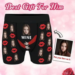 Custom Men’s Underwear Face Photo Personalized Boxer Briefs For Boyfriend Husband, Mine Print Fashion High Comfortable Sexy Underpants Holiday Anniversary Gifts For Him Boxer Briefs Shop Online at Dubai Trades