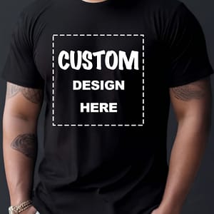 Customized Men’s T-shirt Add Your Personalized Picture Printed On The Front Chest Transfer Printing Clothing Shop Online at Dubai Trades