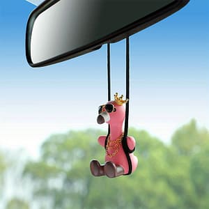 Cute Swing Flamingo Duck Car Hanging Ornament Pendant For Rearview Mirror Hanging And Car Mirror Hanging Accessories Automotive Shop Online at Dubai Trades