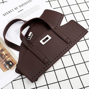 Diy Leather Knitting Bag Accessory Set – Pu Leather Handbag Handles And Lock Buckle For Yarn Weaving And Fabric Splicing Crafts Arts, Crafts & Sewing Shop Online at Dubai Trades 2