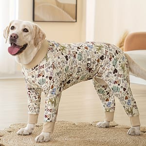 Dog Pajama, All Over Printing For Large Dogs Soft Material Stretchable Dog Pajamas, Onesie Dog Apparel Christmas Gift Apparel & Accessories Shop Online at Dubai Trades