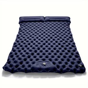 Double Inflatable Mattress With Built-in Pillow Pump Outdoor Sleeping Pad Camping Air Mat For Camping Air Mattresses Shop Online at Dubai Trades