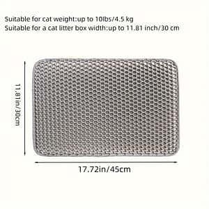 Double Layer Cat Litter Trapping Mat, Non-slip Waterproof Cat For Pet Toilet Kennel Litter Box Cats Shop Online at Dubai Trades