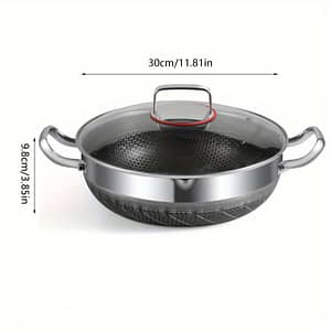 Double-sided Honeycomb Frying Pan Silvery Cookware Shop Online at Dubai Trades