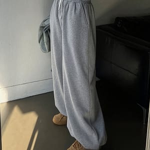 Drawstring Fitted Bottom Joggers, Casual High Waist Pockets Loose Sweatpants For Spring & Fall, Women’s Clothing Clothing Shop Online at Dubai Trades