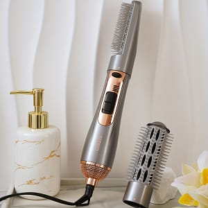Dryer Brush 2-in-1 Dual- Straight Curling Brush Hair Styling Brush For All Hair Types Beauty & Personal Care Shop Online at Dubai Trades 2
