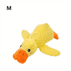 Duck-shaped Squeaky Dog Toy – Bite-resistant Linen Material, Interactive Chew Play For Medium Breeds Dogs Shop Online at Dubai Trades