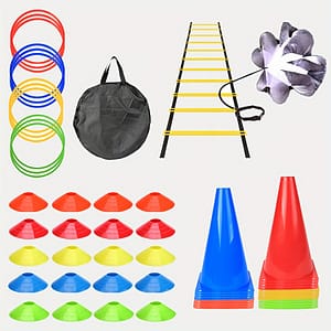 Durable Agility Ladder Training Kit With Cones, Resistance Parachute & Nylon Webbing – Pe Material Agility Ladders Shop Online at Dubai Trades