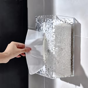 Easy-install Wall-mounted Tissue Holder – Wave Textured, No-drill Design For Kitchen & Bathroom Paper Towels, Home & Hotel Use Dining & Entertaining Shop Online at Dubai Trades