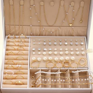 Elegant 83pcs Jewelry Set For Women – Includes Rings, Earrings, Necklaces & Bracelets | , Parties, Dates & Gifts | Vintage-inspired Alloy Fashion Accessories Clothing, Shoes & Jewelry Shop Online at Dubai Trades