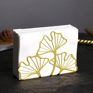 Elegant Metal Ginkgo Leaf Napkin Holder – Dining & Coffee Tables, Kitchen Decor, Ideal For Restaurants, Hotels, Cafes Food Service Equipment & Supplies Shop Online at Dubai Trades