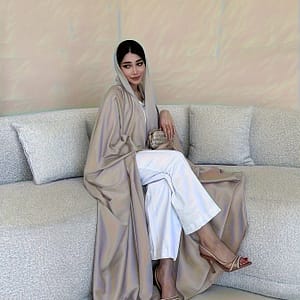 Elegant Polyester – Solid Color, Woven, Lightweight 135-1.0g/m², Fashionable Batwing Sleeve Long Robe For Spring/summer/fall Abayas Shop Online at Dubai Trades