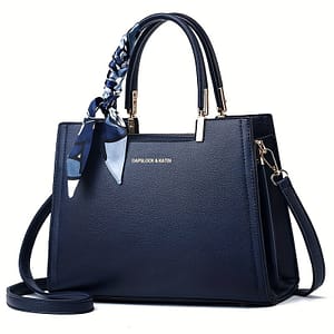 Elegant Red Handbag For Women, Large Capacity Shoulder & Crossbody Tote With Zipper Closure, Polyester Lined, Edge Paint Detail, Mother’s Day & Easter Clothing, Shoes & Jewelry Shop Online at Dubai Trades