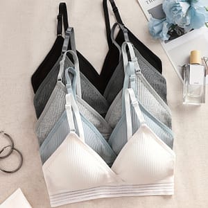Elegant Solid Color Wireless Bralette With Removable Padding For Adult Bras Shop Online at Dubai Trades