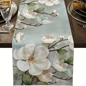Elegant Watercolor Runner, 13×72 Inch Linen Tablecloth For Dining Room Decor – Easter Or Spring Events Business, Industry & Science Shop Online at Dubai Trades