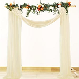 Elegant Wedding Arch Curtain: Chiffon, Thanksgiving, Christmas, Or Any Special Occasion – 197″ X 500cm Home & Kitchen Shop Online at Dubai Trades