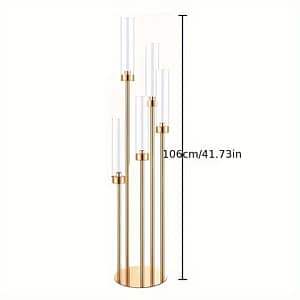 Elegant -arm Candelabra Centerpiece With Acrylic Tubes – Weddings, Events & Home Decor Candelabras Shop Online at Dubai Trades
