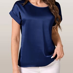 Elegantly Versatile Short-sleeved T-shirt With A Simple And Fashionable Design Clothing Shop Online at Dubai Trades