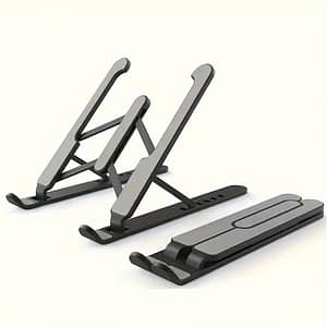 Ergonomic Adjustable Laptop Stand, Abs Material, Lightweight Foldable Design With , Fits 12-15.6 Inch Notebooks, Enhanced Cooling & – Monitor Arm Computers & Accessories Shop Online at Dubai Trades 2