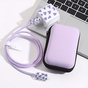 Eva Hard Shell Carrying Case For Iphone 20w Charging Cable And Accessories, 6-piece Set, Organizer For , No Battery – Cable Management Protective Kit Accessories Shop Online at Dubai Trades