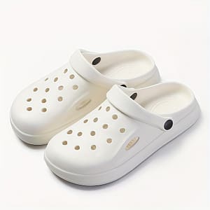 Eva Solid Color Clogs, Lightweight Flat Soft Sole Home Garden Clogs, Breathable Hollow Beach Clogs Clothing, Shoes & Jewelry Shop Online at Dubai Trades