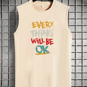Every Thing Ok Print Summer Men’s Quick Dry Moisture-wicking Breathable Tank Tops, Bodybuilding Sports Sleeveless Shirts, For Running Training, Men’s Clothing Clothing Shop Online at Dubai Trades