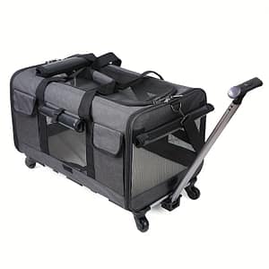 Extra Large Portable Pet Trolley Case, Detachable Dog Trolley Case, Large Foldable Pet Bag Cat Travel Carrier Bag Carriers Shop Online at Dubai Trades