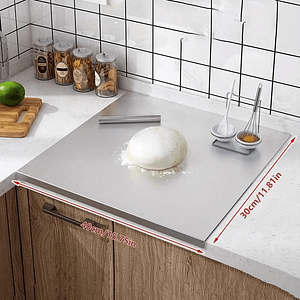Extra Large Stainless Steel Cutting Board With Non-slip Feet – Baking & Dough Kneading, Kitchen Essential Cutting Boards Shop Online at Dubai Trades