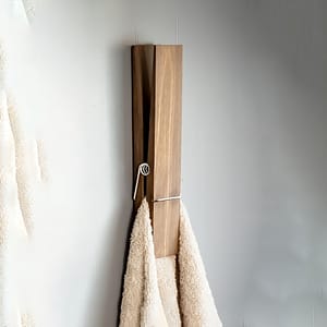Extra-large Wooden Clip Towel Holder Set For Bathroom, Farmhouse Decor Wall-mounted Towel Rack, Multipurpose Home Laundry Decoration – Pack Of 1, Without Electricity Bath Shop Online at Dubai Trades