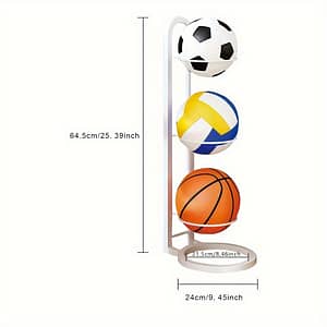Fashion Basketball Storage Rack, Sports Ball Holder Display Rack For Soccer, Basketball, Volleyball & Soccer Accessories Shop Online at Dubai Trades 2