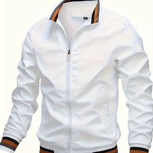 Fashionable And Casual Men’ Cardigan Zipper Long Sleeve Stand Collar Jacket, Comfortable And , Suitable For Dates, Suitable For Autumn And Winter Clothing, Shoes & Jewelry Shop Online at Dubai Trades