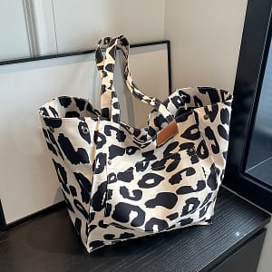 Fashionable Large Capacity Tote Bag For Women, Leopard Pattern Shoulder Bag Clothing, Shoes & Jewelry Shop Online at Dubai Trades