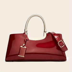Fashionable Patent Leather Handbag For Ladies Clothing, Shoes & Jewelry Shop Online at Dubai Trades