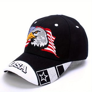 Flag Usa Eagle Baseball Cap Embroidery Casual Breathable Sports Hat Outdoor Sunscreen Dad Hats For Women Men Accessories Shop Online at Dubai Trades