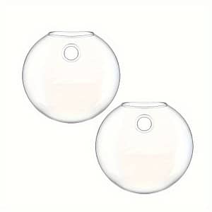 Flat Round Decorative Hanging Hydroponic Plant Glass Bottle Gardening & Lawn Care Shop Online at Dubai Trades