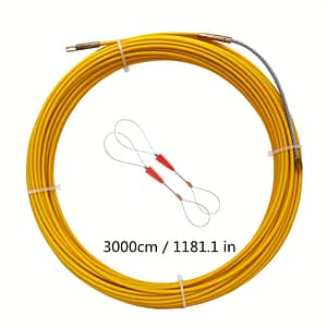 Flexible 3mm Fiberglass Fish Tape Rod – Cable Puller For Wiring & Ducting, 15m/30m Lengths Available, Yellow Rodder With Steel Tips Business, Industry & Science Shop Online at Dubai Trades
