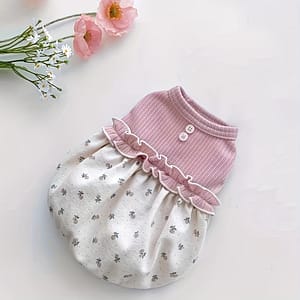 Floral Dog Dress – Princess Skirt For Small To Medium Breeds, Breathable Polyester, Seamless, Apparel & Accessories Shop Online at Dubai Trades