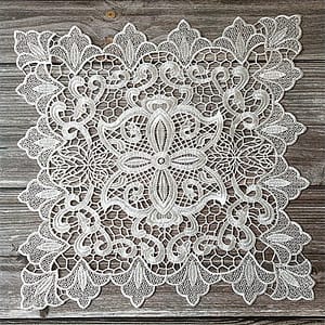 Flower Fabric Embroidery Table Runner, Coaster, Coffee Table Mat, Household Insulation Decorative Mat Dining & Entertaining Shop Online at Dubai Trades