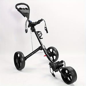 Foldable Golf Push Cart With Wheels – Black Aluminum Alloy, Three-wheel Design For And Transport Of Golf Bags, Golf Cart Accessories Golf Shop Online at Dubai Trades 2