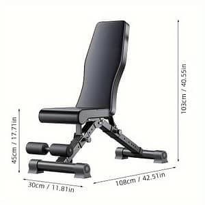 Foldable Iron Dumbbell Bench, Home Gym Exercise Chair, Adjustable & Assist, Folding Exercise Equipment Benches Shop Online at Dubai Trades