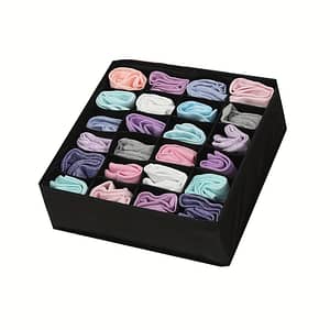 Foldable Sock & Underwear Organizer – Black Polyester Storage Cube For Drawers, Socks, Ties & More, Clothes Organizer Storage Clothing, Shoes & Jewelry Shop Online at Dubai Trades