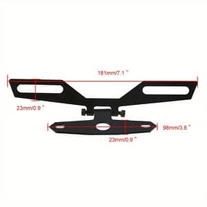 Folding Motorcycle License Plate Bracket Universal Light Mount Adjustable Number Plate Frame Holder Tail Light Holder Motorbike Parts License Plate Automotive Shop Online at Dubai Trades