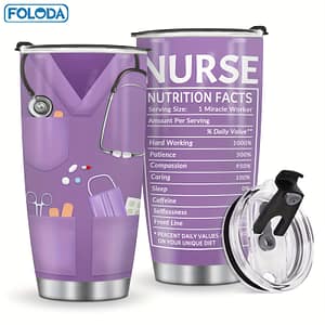 Foloda 1pc, Nurse Doctor Tumbler With Lid, 20oz Stainless Steel Water Bottle, Insulated Water Cups, Drinkware, Outdoor Travel Accessories, Valentine’s Day Gifts Home & Kitchen Shop Online at Dubai Trades
