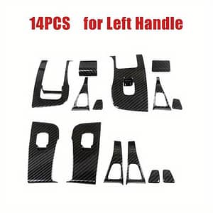 For Model Y& 21-23model 3, 14pcs Car Window Lifter Door Switch Button Carbon Fiber Stickers Styling Tools Interior Accessories Automotive Shop Online at Dubai Trades