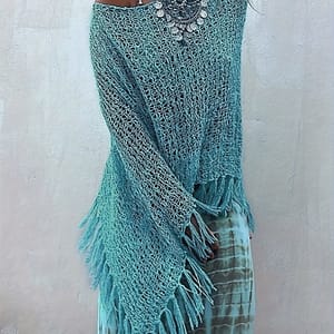 Fringe Hem Boat Neck Sweater, Vacation Hollow Out Cape Sleeve Hem Cover Up For Spring & Fall, Women’s Clothing Clothing Shop Online at Dubai Trades