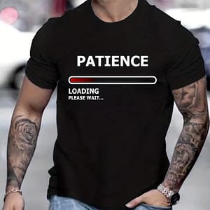 Funny ‘ Loading’ Print Tee Shirt, Tee For Men, Casual Short Sleeve T-shirt For Fall, Tops As Gifts Clothing Shop Online at Dubai Trades
