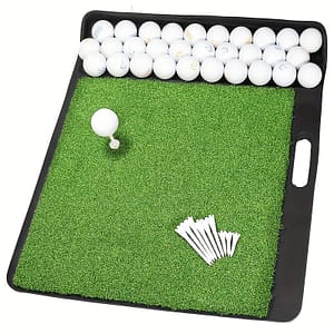 Golf Mat, Golf Hitting Mat With Golf Ball Tray, Artificial Turf, Portable Golf Training Mat For Indoor And Outdoor Golf Accessories Golf Gift For Men Golf Shop Online at Dubai Trades