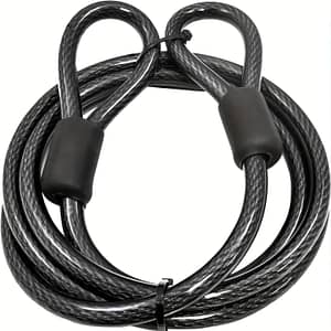 Heavy Duty Security Cable, Vinyl Coated Braided Steel With Sealed Ends, 4-ft Bicycle Accessories Shop Online at Dubai Trades