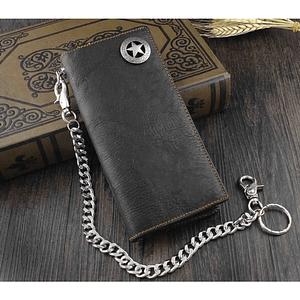 High Quality Biker Rock Star Card Money Leather Wallet With Chain, Vintage Multi-card Card Holder, Ideal Gift For Men Accessories Shop Online at Dubai Trades